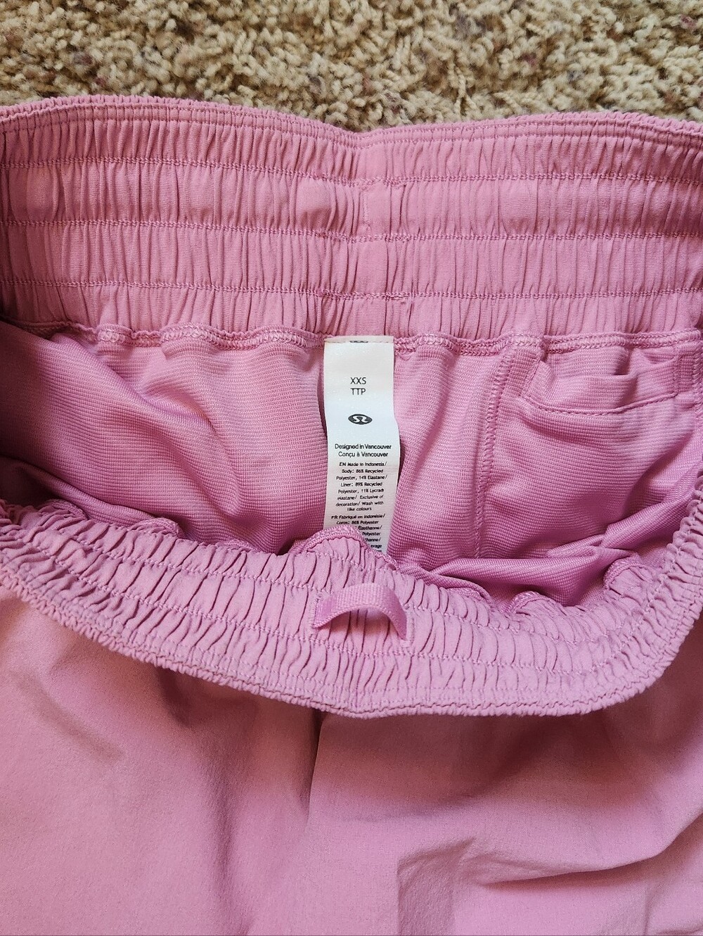 Lululemon Shake It Out Run Shorts 2.5" Pink Size XXS NWT - Picture 7 of 10